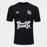 Camiseta Santos Joga Bola Masculina - Preto