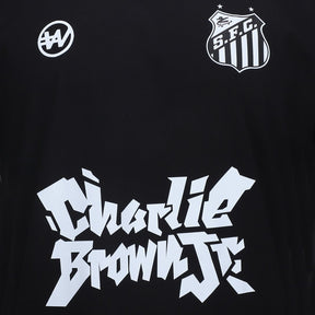 Camiseta Santos Joga Bola Masculina - Preto