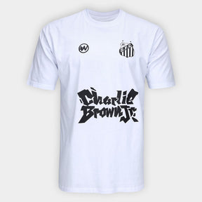 Camiseta Santos Joga Bola Masculina - Branco