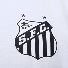 Camiseta Santos Joga Bola Masculina - Branco