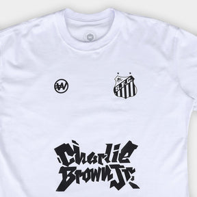 Camiseta Santos Joga Bola Masculina - Branco